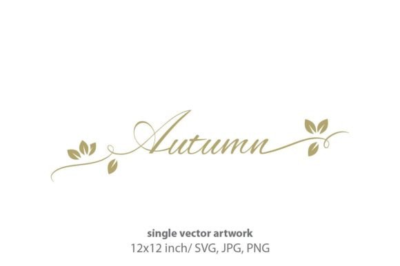 Autumn Gold Leaf Logo Icon Graphics & Icons