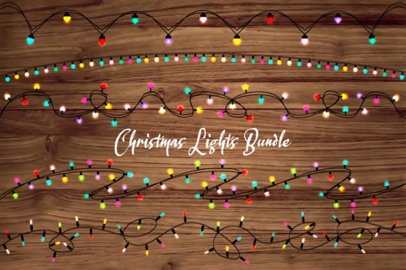 Christmas Lights Decorations SVG Bundle