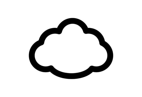 Cloud Storage Clipart PNG: Minimalist Icons & Graphics for Digital Sellers