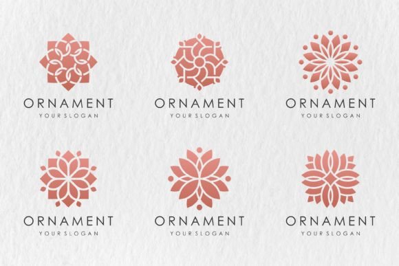 Floral Ornament Logo - SVG File - PART 3