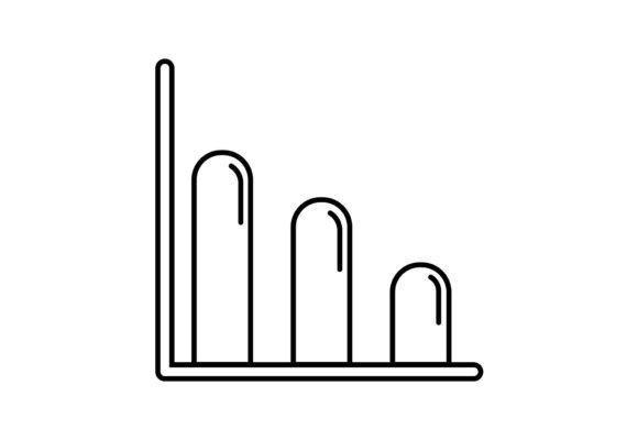 Graph Vector Graphic SVG: Minimalist Icons & Graphics for Sellers