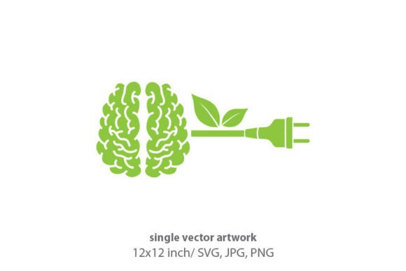 Human Brain, Electrical Plug Graphics