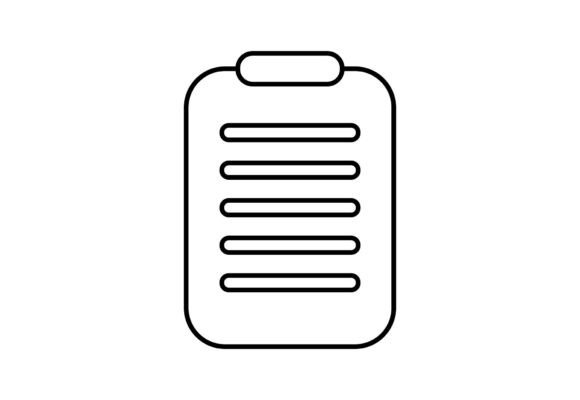 List Noteboard Vector Clipart