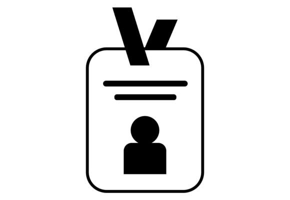 Outline Business Card Icon: Minimalist Graphics & Icons for Brand Clarity